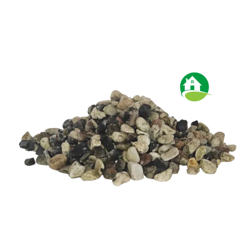 Perlesten 4-8 mm hvid/gråmix